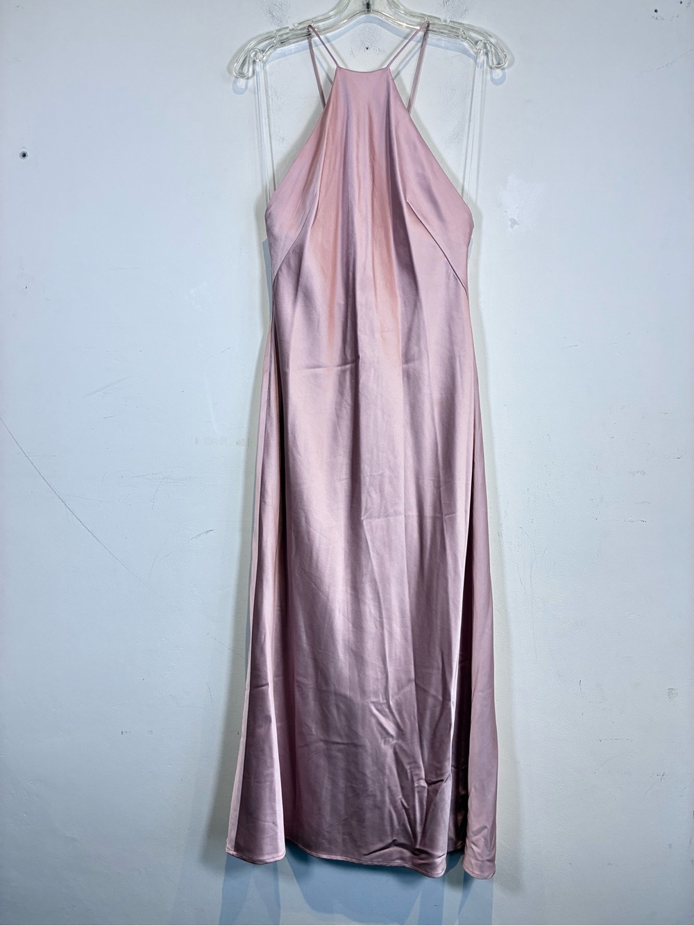 Significant Other Blush Pink Halter Maxi Dress, Size 8